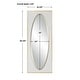 preview thumbnail 3 of 5, Rectangular Framed Wall Mirror - 80" - White and Gold