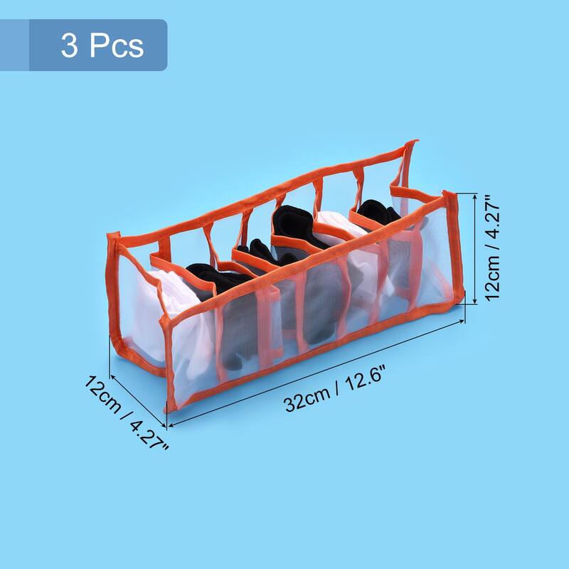 Underpants Compartment Storage Box Foldable Clothes Organizer