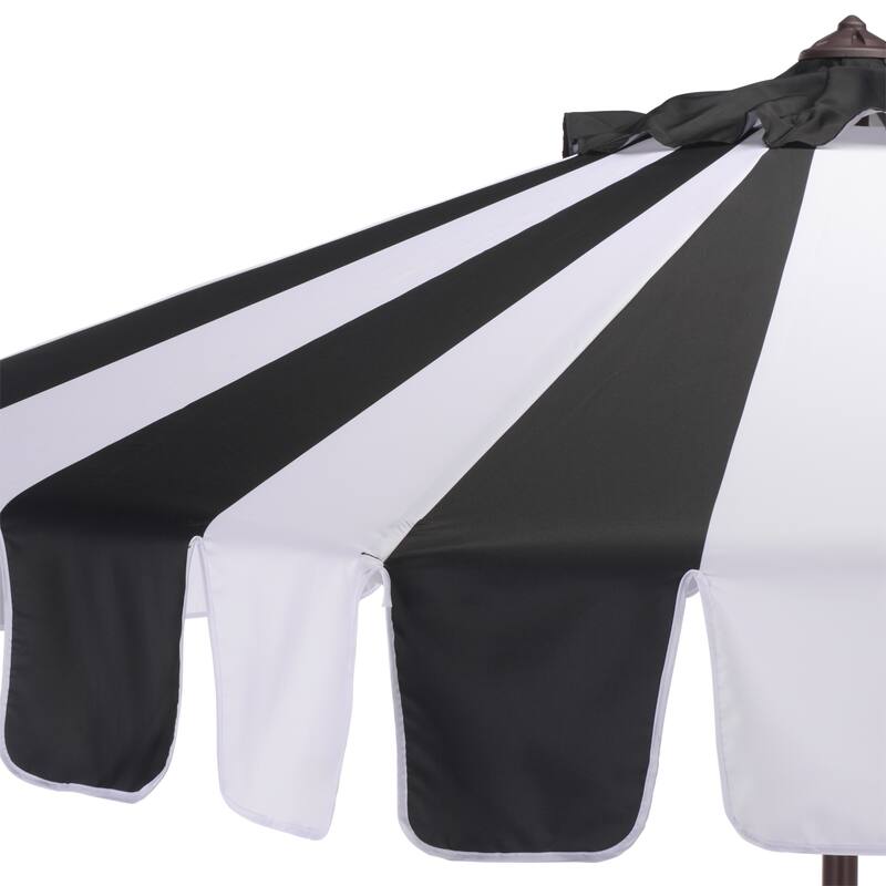 SAFAVIEH Outdoor Living Meze 9ft Crank Umbrella