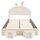 preview thumbnail 37 of 42, Upholstered Velvet Platform Bed with 2 Storage Benches
