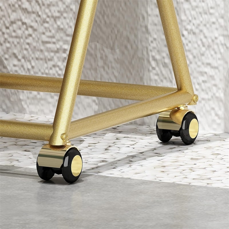 Gold Clothing Rack with Shelf Heavy Duty - 15.7"D x 59"W x 63"H