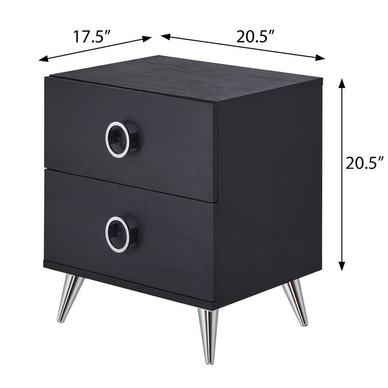 Porter 2-Drawer Rectangular Accent Table
