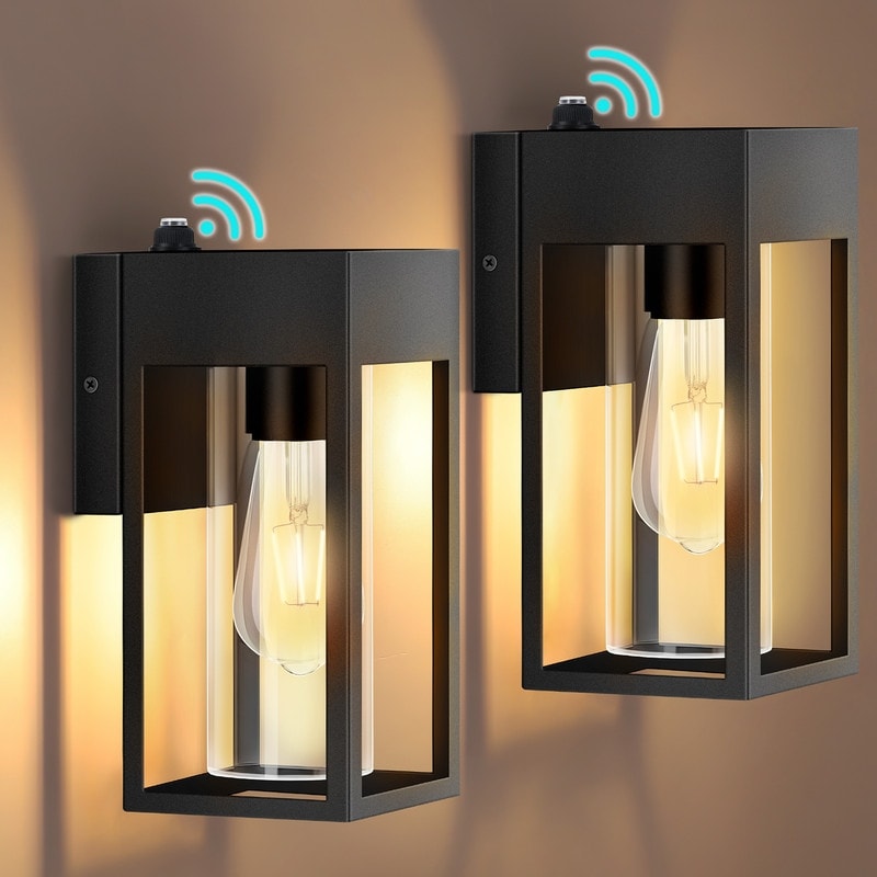 Dusk to Dawn Elegant Outdoor Wall Lights with Light-Sensing Technology 2-Pack