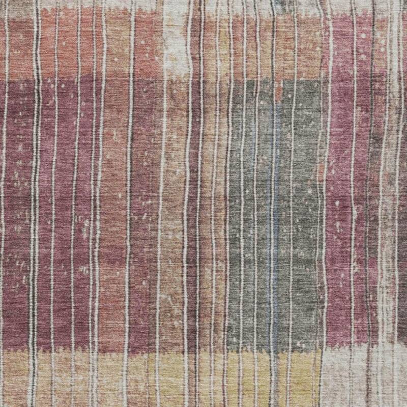 HomeRoots Striped Transitional Rectangle Outdoor Rug