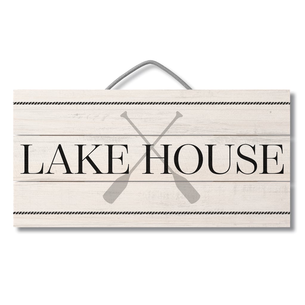 Wood Pallet Hanging Sign - Lake House