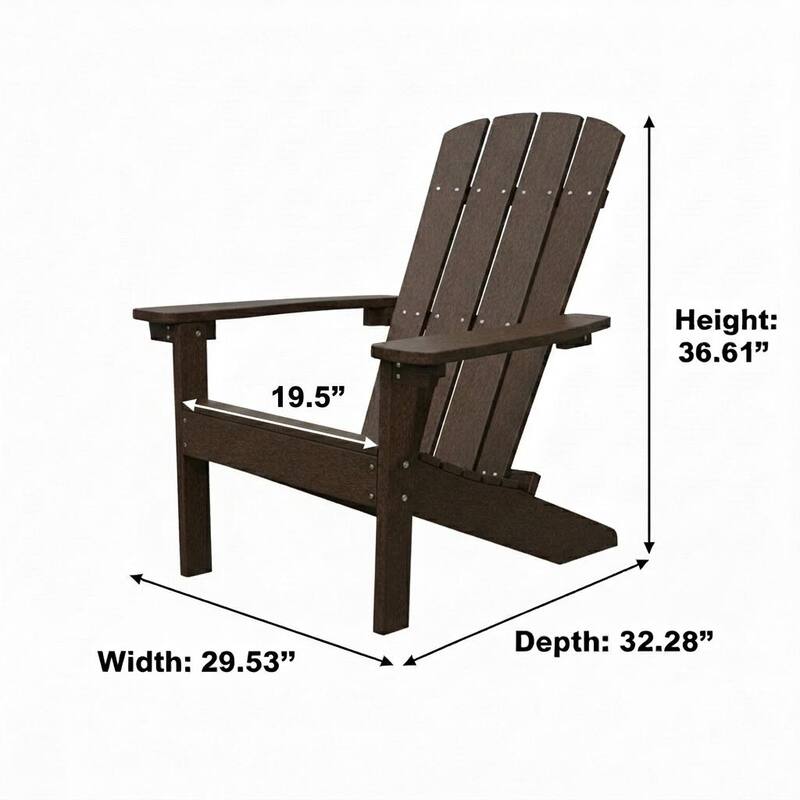 Lakeside Faux Wood Adirondack Chair