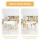 preview thumbnail 6 of 9, Costway Kids Wooden Table & 2 Chairs Set Children Play Activity Table - See details