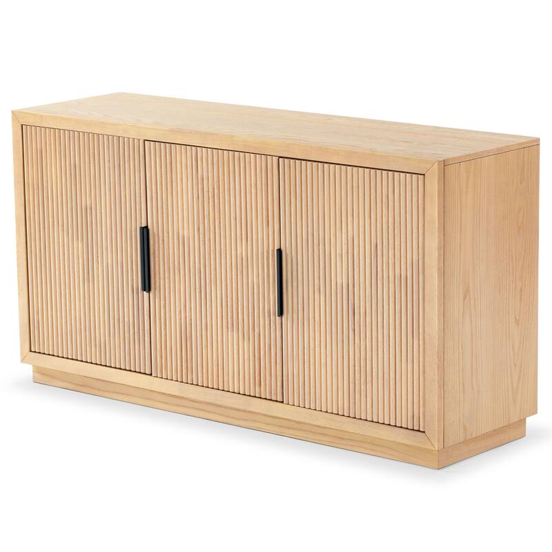 SAFAVIEH Couture Shelbie 3-Door Reeded Sideboard - 60"W x 18"D x 32"H
