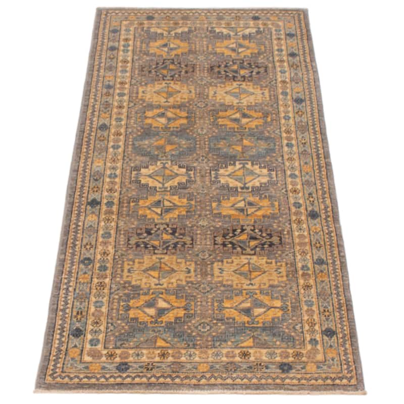 ECARPETGALLERY Hand-knotted 18 Of 20 Pak Finest Transitional Grey Wool Rug - 2'8 x 6'5