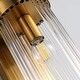 preview thumbnail 7 of 9, Modern Gold Wall Sconce Vintage Glass Lampshade Wall Light - 4.7" W