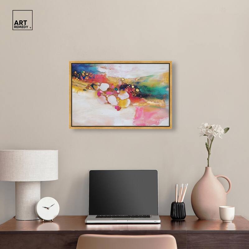 Vibrant Dabs II Canvas by Art Remedy