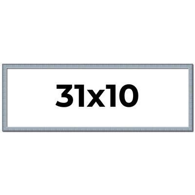 31x10 Frame Rustic Sky Blue Solid Wood Picture Frame | 0.75 Inch
