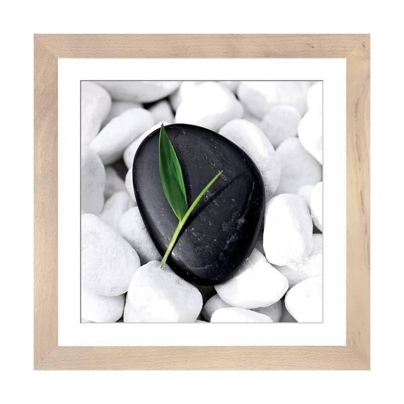 iCanvas "Zen Stone" by PhotoINC Studio - Natural - 24x24x1