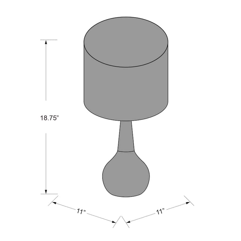 Peregrine Gray Modern Table Lamp