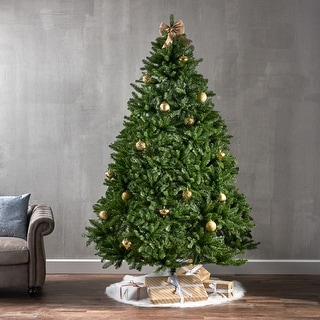 Norway Spruce 7.5-foot Artificial Christmas Tree by Christopher Knight Home - 60.00" L x 60.00" W x 90.00" H