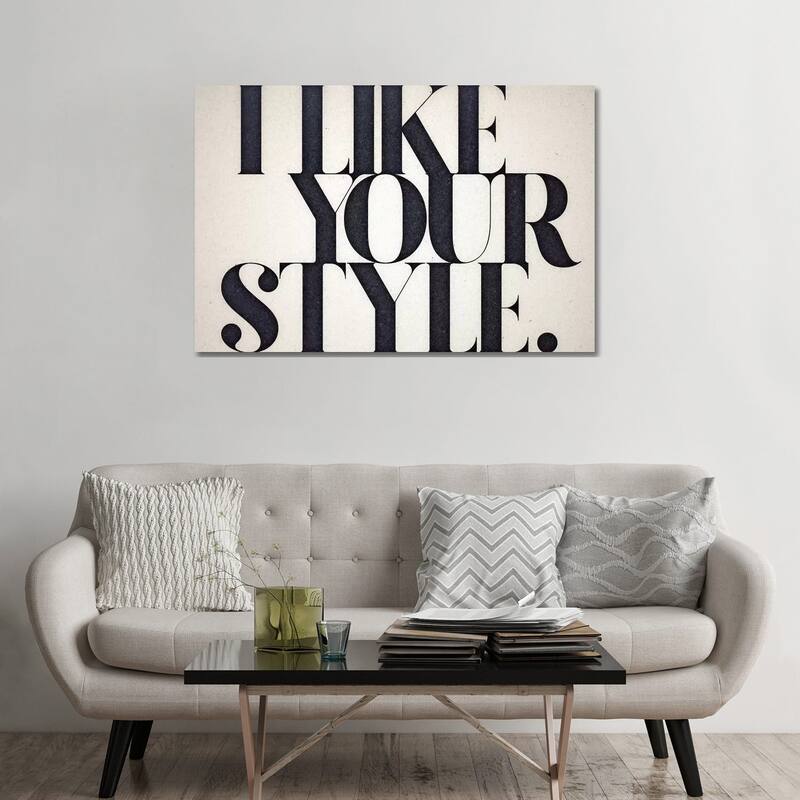 iCanvas "Like Your Style" by 33 Broken Bones Canvas Print - 32x48x1.5