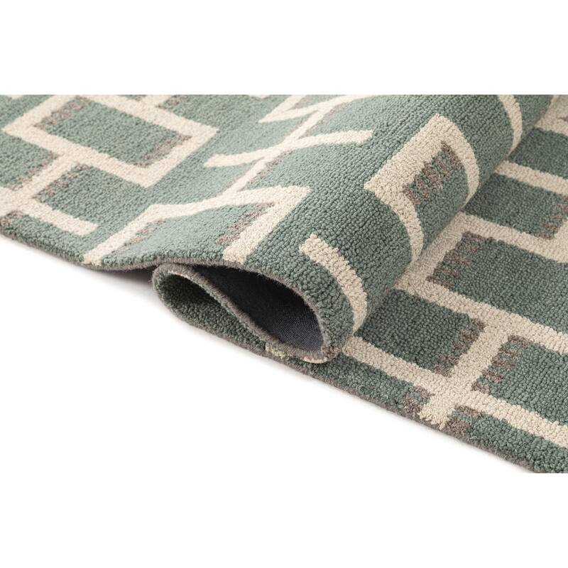 Terra by Obeetee Freya Frida Green Rug