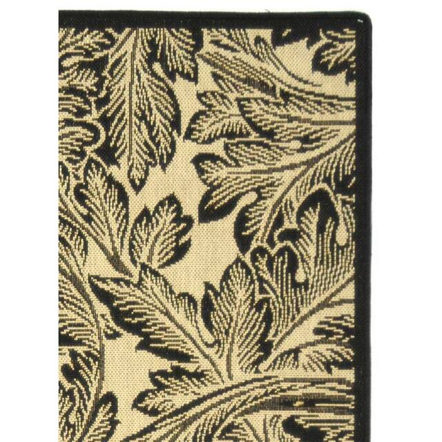 SAFAVIEH Courtyard Bettyjane Tropical Leaves Indoor/ Outdoor Area Rug