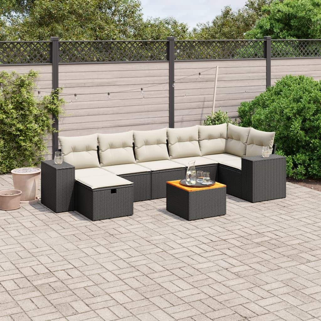 8-Piece Patio Sofa Set with Cushions