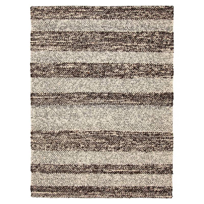 Sienna Brown Rug 5'2" x 7'3" - 5'2 x 7'3 - Dark Brown - 5'2 x 7'3