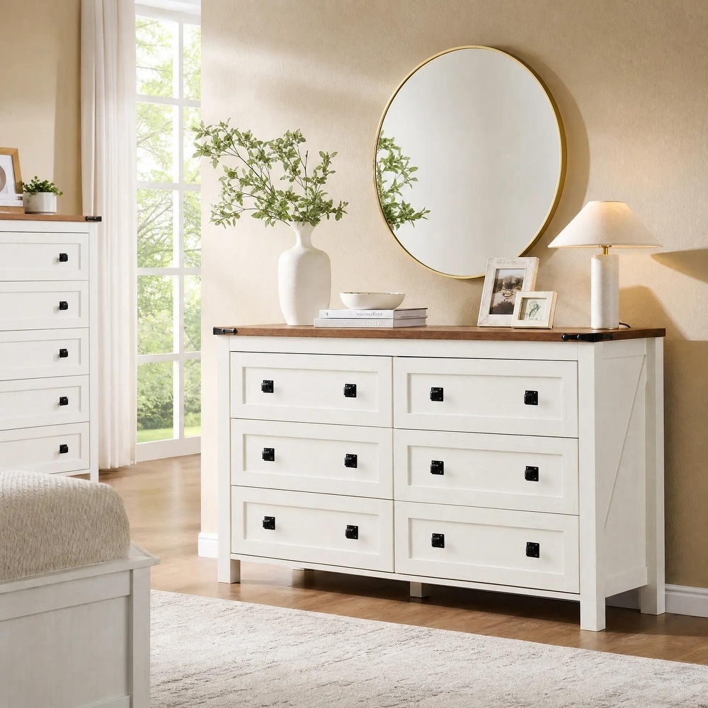 huge white dresser FOTOSOK Dresser, for Bedroom, Wide Chest of Drawers designed in a sleek modern European style Homfa 6 Drawer Vertical Dresser