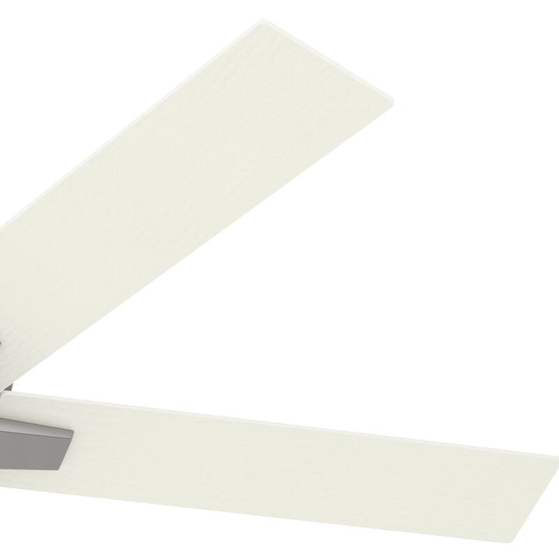 Hunter 52" Audry Brushed Nickel Indoor Chandelier Inspired Ceiling Fan LED Light Kit, Handheld Remote Glam, Transitional