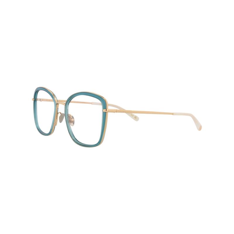 Pomellato Square-Frame Acetate Optical Frames - Blue Gold Transparent - N/A