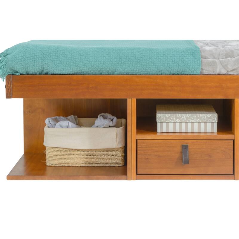 Copper Grove Rivne Storage Platform Bed with Drawers and Shelves