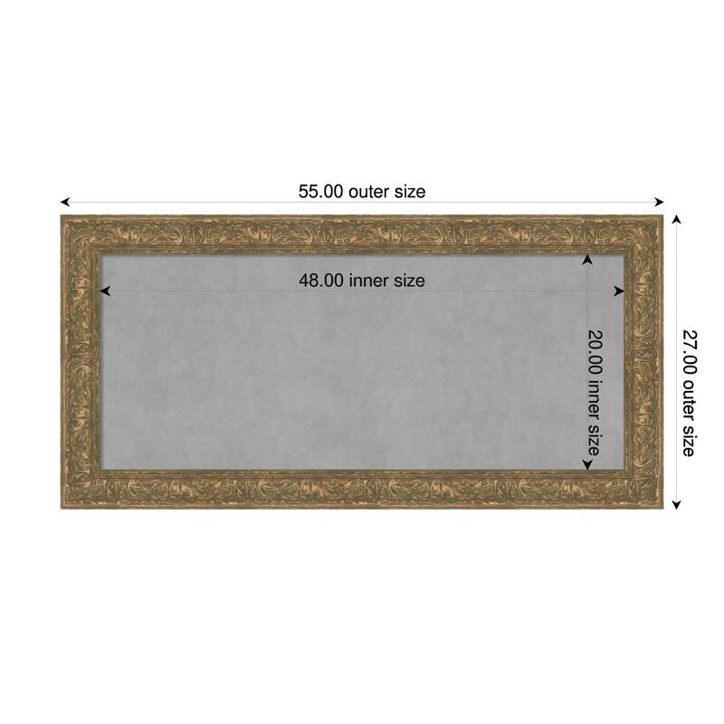 Amanti Art Luxe Black Framed - 55 x 27 in - Luxe Bronze Gold