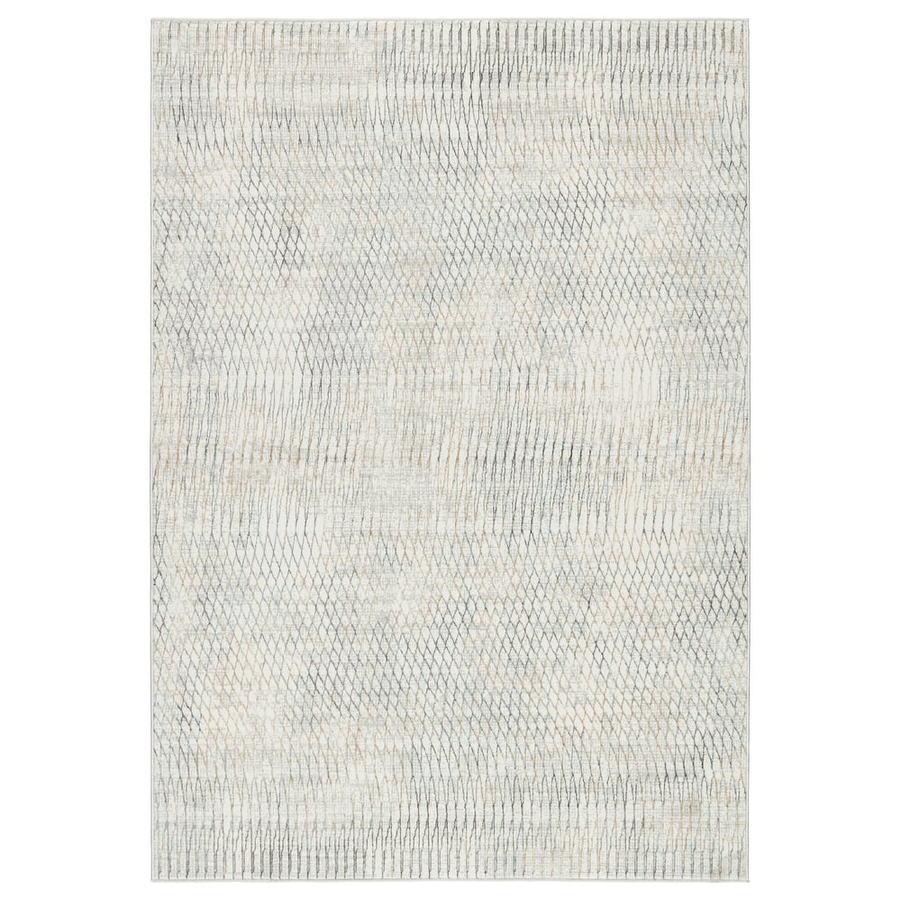 Pierre Trellis Gray/ Gold Area Rug