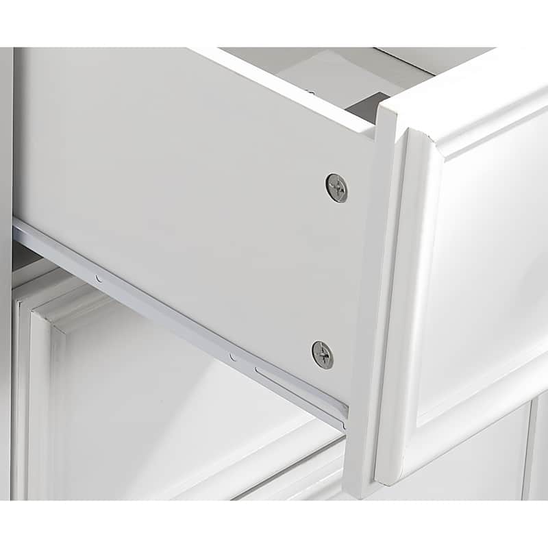 Farmhouse Modern 7-Drawer Horizontal Dresser, Cabinet, Storage Clothes, Storage Drawers Cabinet for Living Room