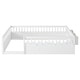 preview thumbnail 6 of 10, Full Size Floor Bed Safety Kids Bed with High Guardrails (19.6 inch), Without Slat Concise Fence Bed for Boys Girls, White