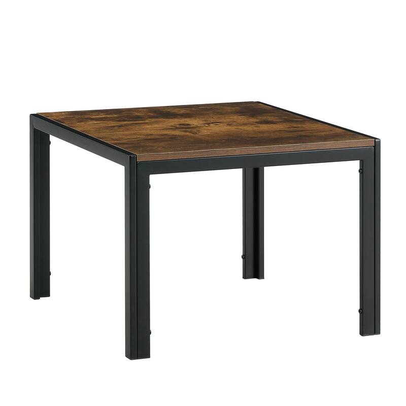 2 Piece Nesting Coffee Table Square Center Table Modern Stacking Table with Metal Frame End Table for Living Room,Bedroom