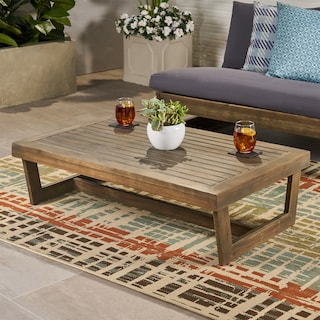 Sherwood Outdoor Acacia Wood Coffee Table by Christopher Knight Home