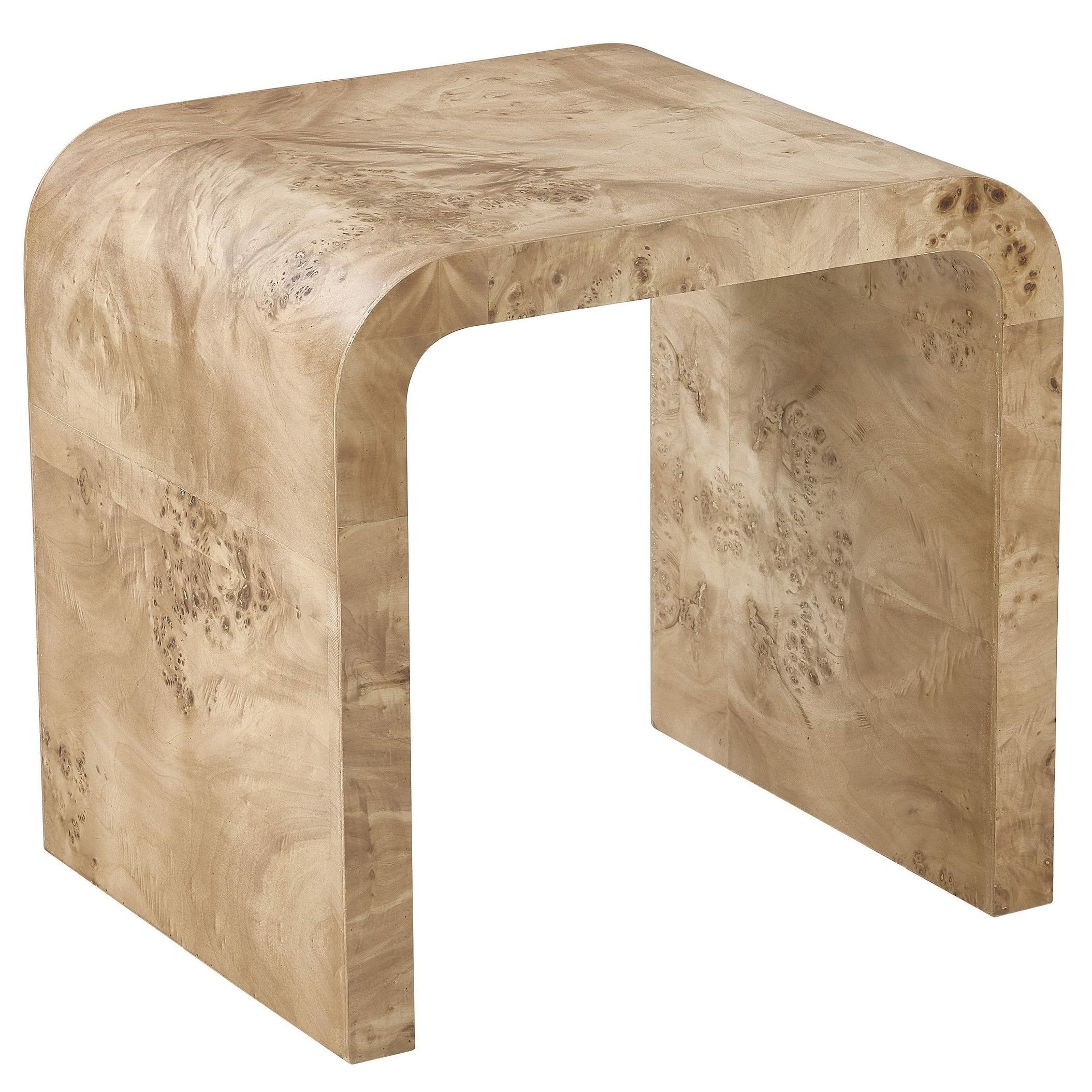 Roarke Burl Wood End Table, Natural