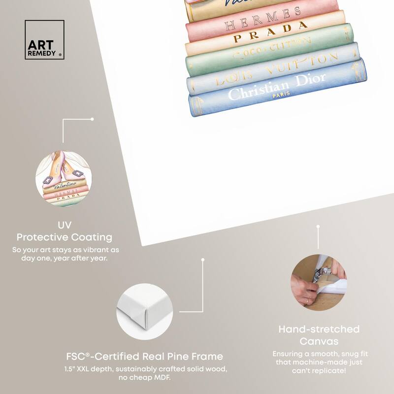 Bibliotheca Belle Canvas by Art Remedy, Gallery Wrapped