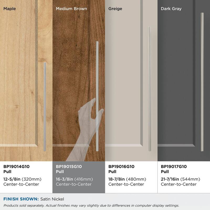 Amerock Bar Pulls 16-3/8 Inch Center to Center Bar Cabinet Pull