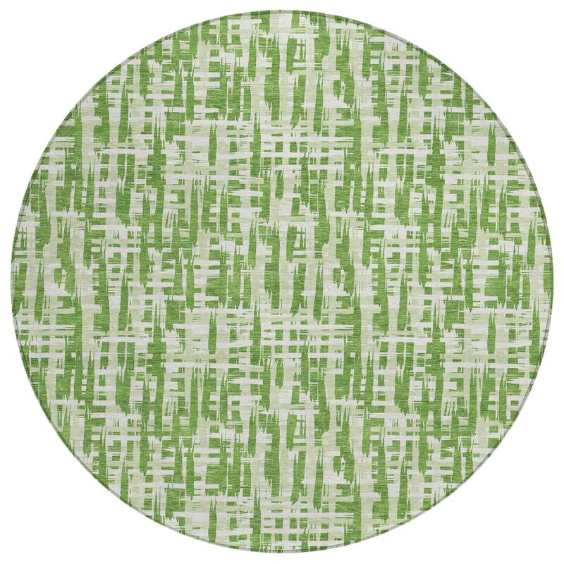 HomeRoots Abstract Transitional Rectangle Outdoor Rug