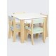 preview thumbnail 4 of 3, Table and 4 Chair Set with Paper Roll Holder - Greenguard Gold Certified