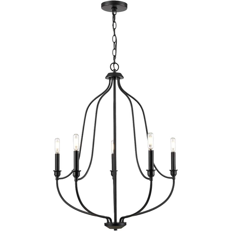 Millennium Lighting 98005 Senoia 5 Light 25" Wide Pillar Candle Style