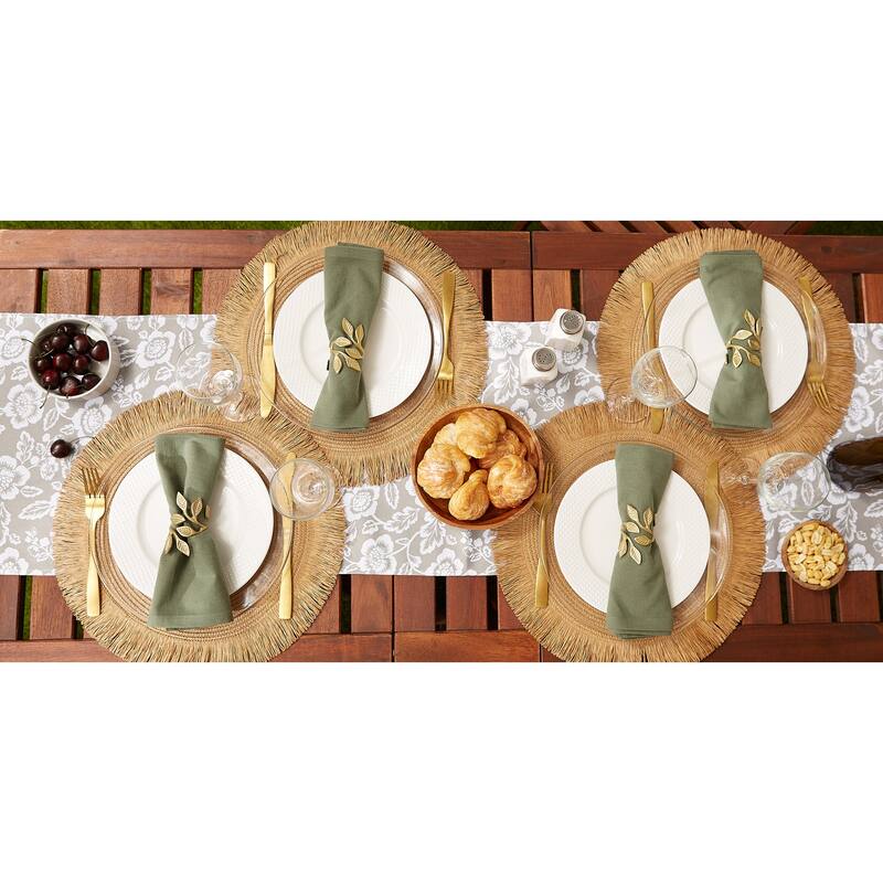 DII Floral Print Outdoor Table Runner