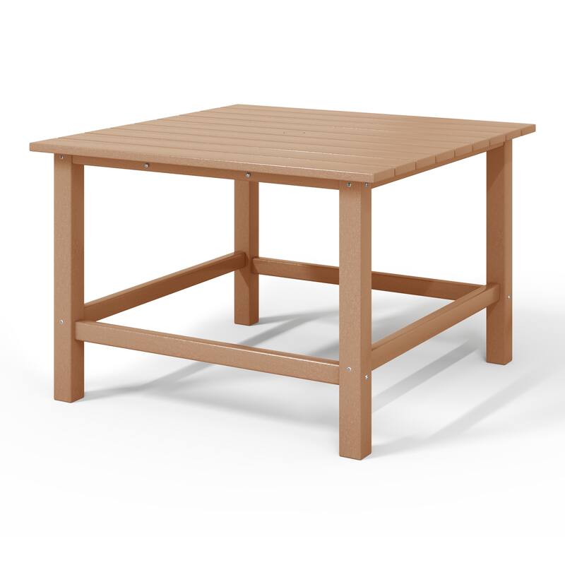 Polytrends Laguna Kids Outdoor 31" Square Poly Dining Table