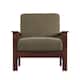 Hills Mission-Style Oak Accent Chair by iNSPIRE Q Classic