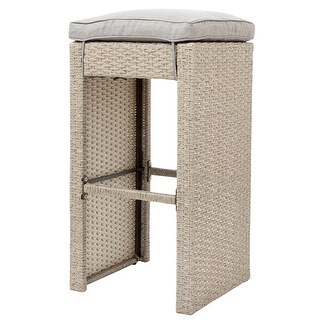 5-piece Patio Furniture Set Bar Dining Table Set