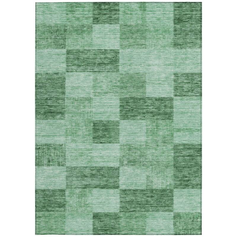 HomeRoots Geometric Transitional Rectangle Outdoor Rug