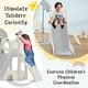 preview thumbnail 40 of 65, 5 in 1 Toddler Slide and Swing Set - Indoor & Outdoor Kids Playground Climber with Telescope - 71.6'' L x 56.3'' W x 45.2'' H