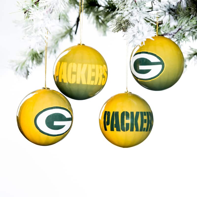 12pc Ornament Set, Green Bay Packers
