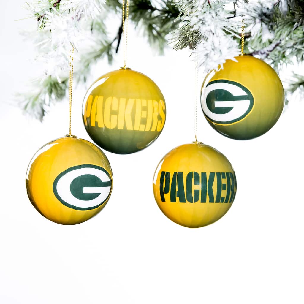 12pc Ornament Set, Green Bay Packers