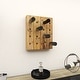 preview thumbnail 27 of 32, Brown Wood Rustic Farmhouse Wall Peg Wine Rack