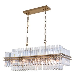 Gold Chandelier With Clear Crystals - Bed Bath & Beyond - 32887027
